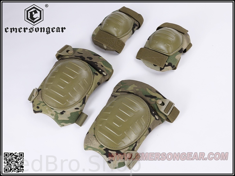 Комплект наколенники и налокотники EmersonGear Military Kneepad (цвет Multicam)