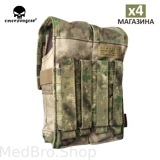 Подсумок для 4 магазинов EmersonGear “Battlefield” Double magazine pouch (Цвет AT-FG MOX)