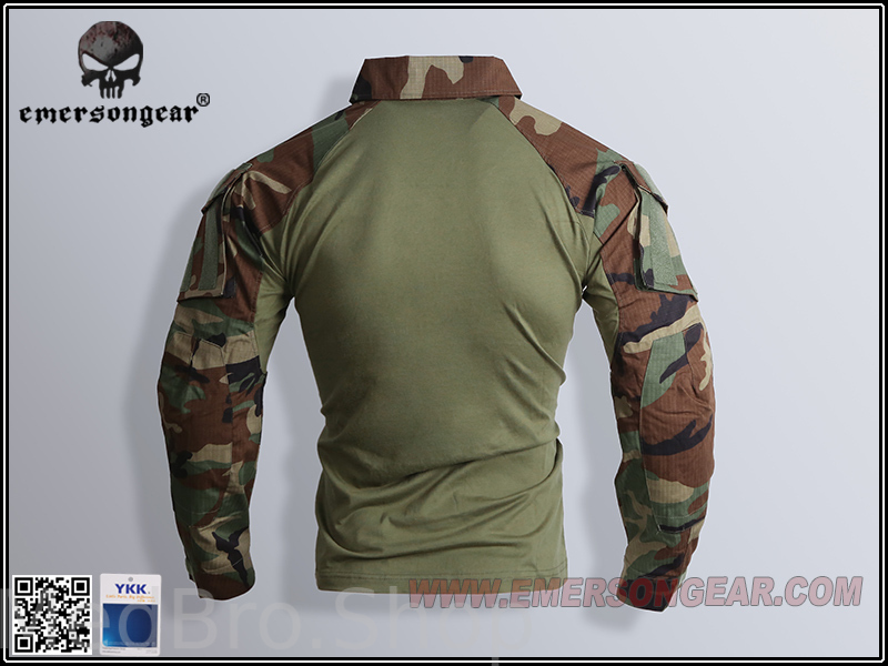 Рубашка тактическая Emerson G3 Combat Shirts (Woodland)