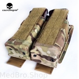 Подсумок для 4 магазинов EmersonGear “Battlefield” Double magazine pouch (Цвет Multicam)