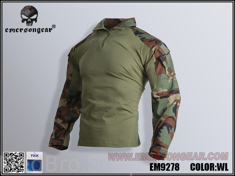 Рубашка тактическая Emerson G3 Combat Shirts (Woodland)