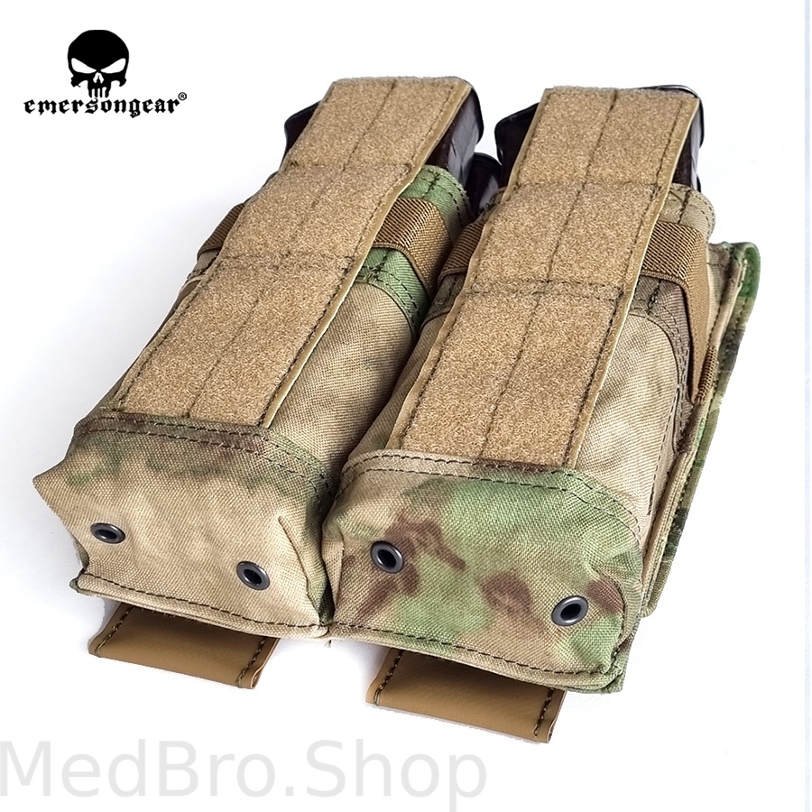 Подсумок для 4 магазинов EmersonGear “Battlefield” Double magazine pouch (Цвет AT-FG MOX)