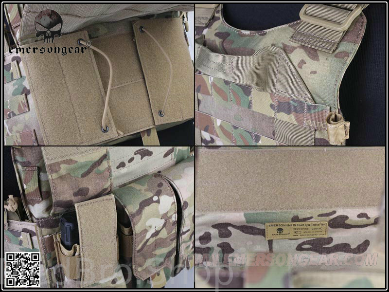 Тактический Жилет EmersonGear 094K M4 Pouch Type Tactical Vest (цвет Multicam)