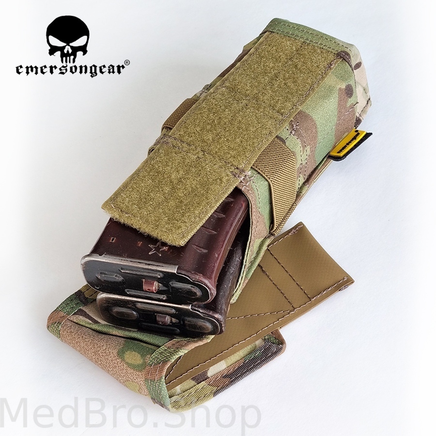 Подсумок для 2 магазинов  EmersonGear “Battlefield” Single magazine pouch (Цвет Multicam)