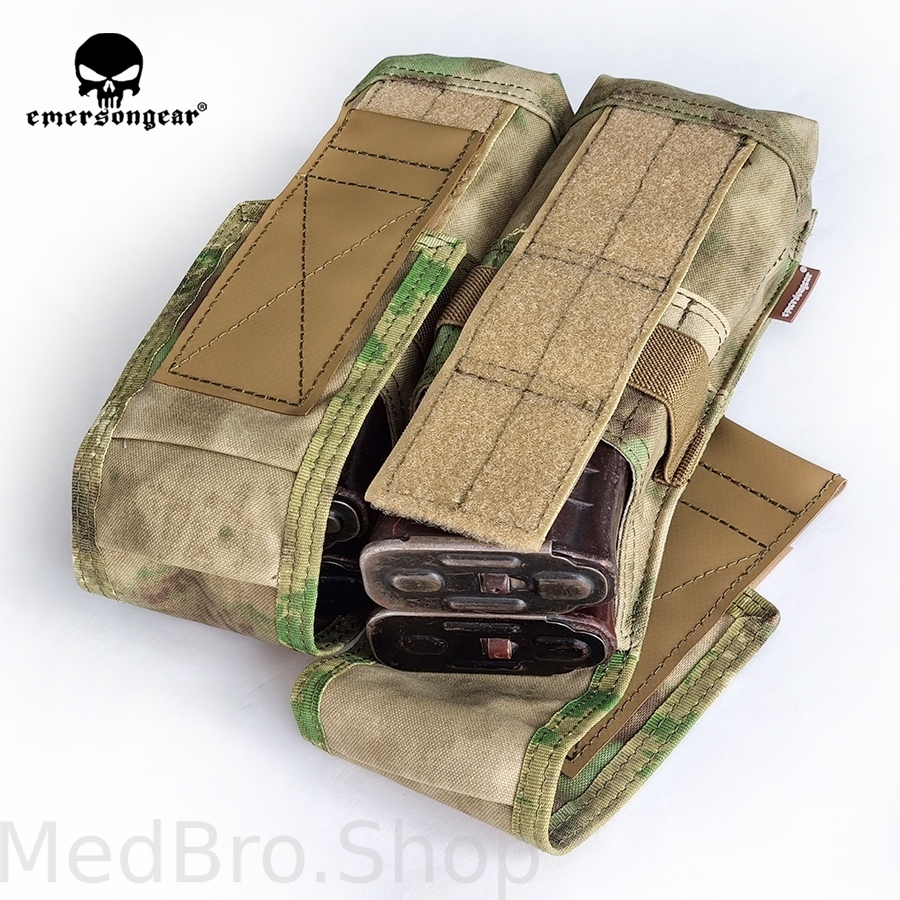 Подсумок для 4 магазинов EmersonGear “Battlefield” Double magazine pouch (Цвет AT-FG MOX)