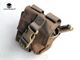 Подсумок гранатный EmersonGear LBT Style Single Frag Grenade Pouch (цвет Coyote Brown)